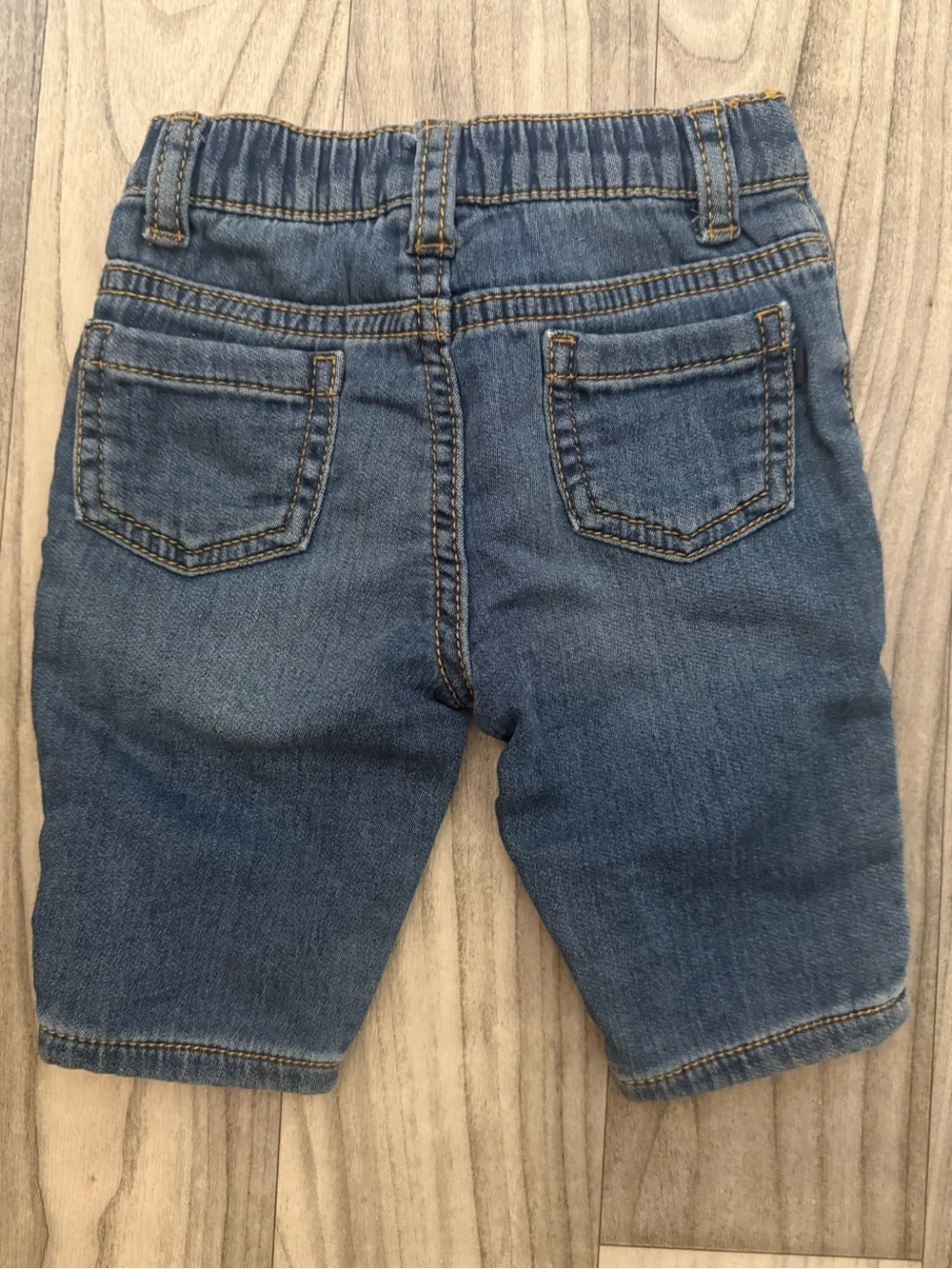 Oshkosh B’gosh Baby Dark Blue Denim Shorts with Adjustable Waist